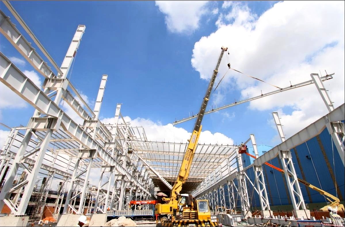 Steel structure construction