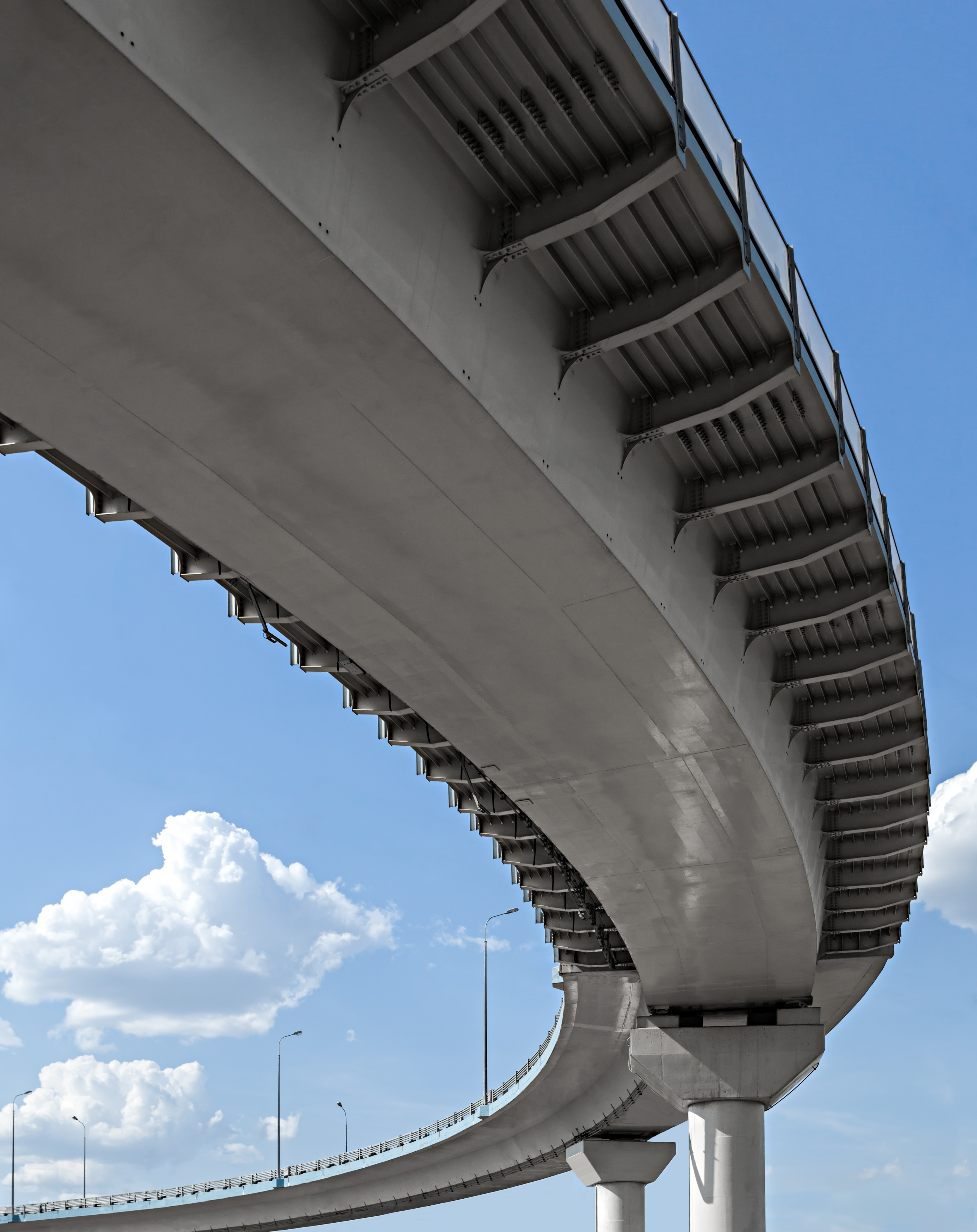 Elevated highway overpass engineering